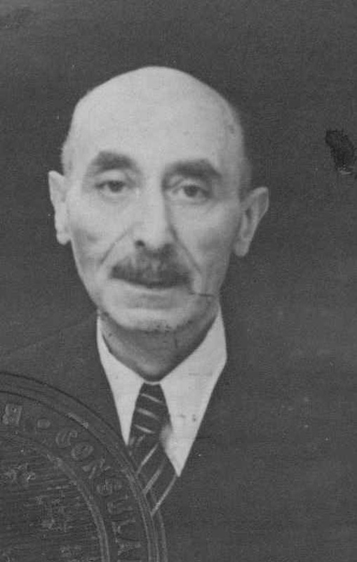 Ernst Isay, Passfoto auf einem Qualifikationsformular zur Einwanderung nach Brasilien